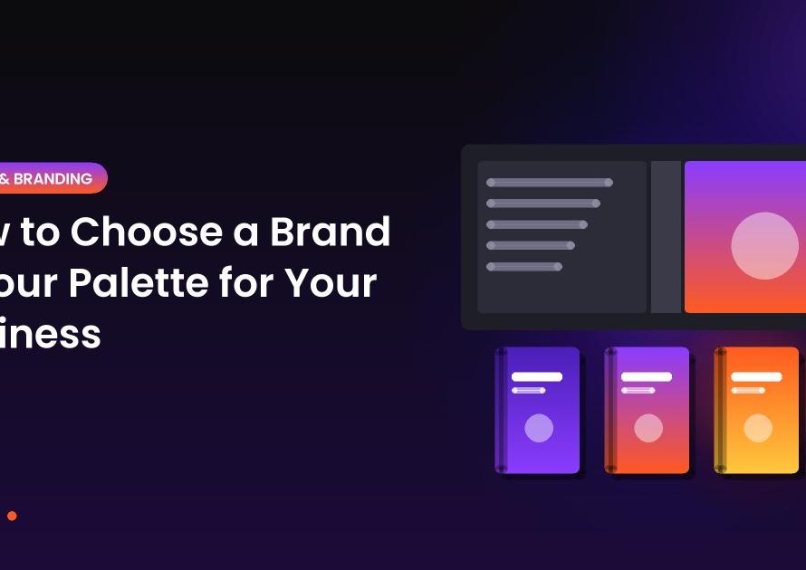 Illustration of a book cover wrap and three finished books for the article: How to Choose a Brand Colour Palette for Your Business