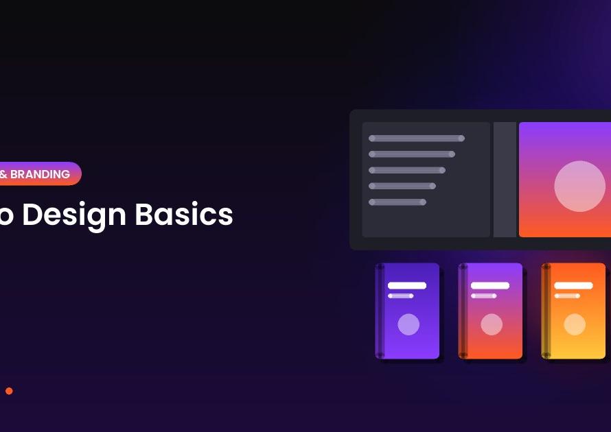 Illustration of a book cover wrap and three finished books for the article: Logo Design Basics: What Makes a Logo Work for a Small Business