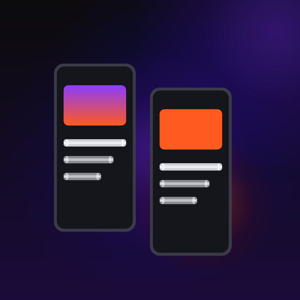 Illustration of two smartphones showing checkout screens