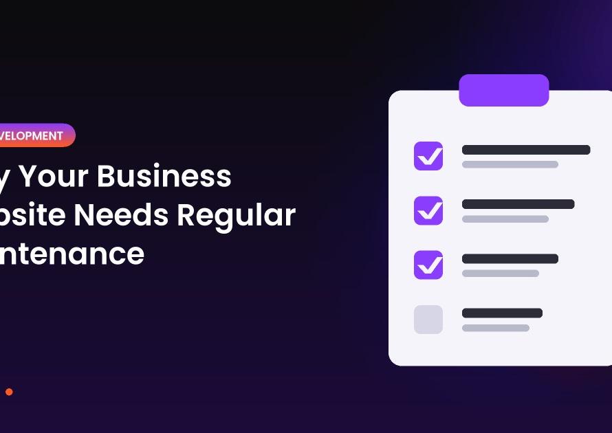Illustration of a clipboard checklist with ticked items for the article: Why Your Business Website Needs Regular Maintenance